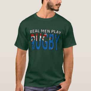 Wirkliches Mann-Spiel-Rugby Neuseeland T-Shirt