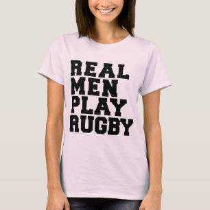 Wirkliches Mann-Spiel-Rugby T-Shirt