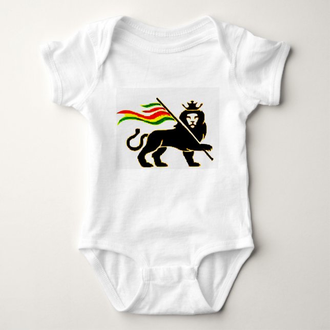 Wirkliches Rasta Löwe-Baby Baby Strampler (Vorderseite)