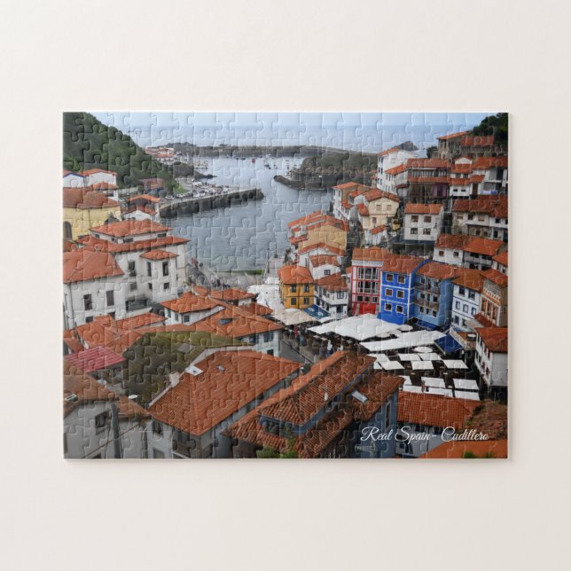 Wirkliches Spanien Cudillero Puzzle (Horizontal)