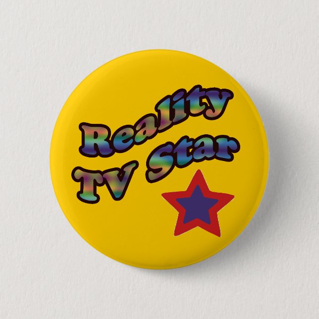 Wirklichkeitsfernsehstern Button (Vorderseite)