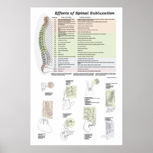 Wirkungen des Spinal Subluxation Poster Chiroprakt