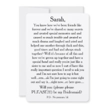 Wirst du bitte meine Brautjungfrau sein? Benutzerd