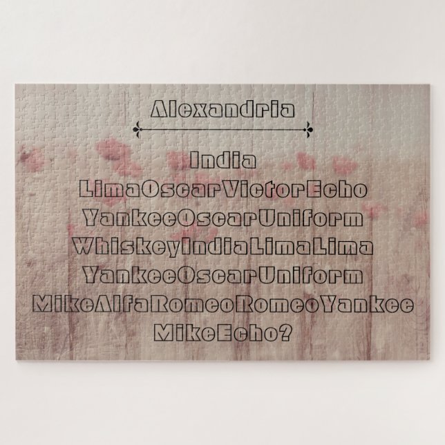 Wirst du das Puzzle "heiraten" in einem Puzzle (Horizontal)