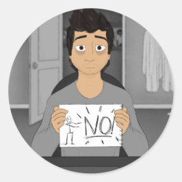 "Wirst du dich jemals ändern?" Runder Aufkleber