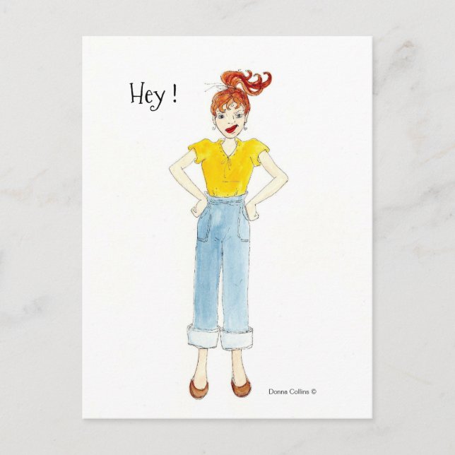 Wirst du jemals schreiben, Postcard? Einladungspostkarte (Vorderseite)