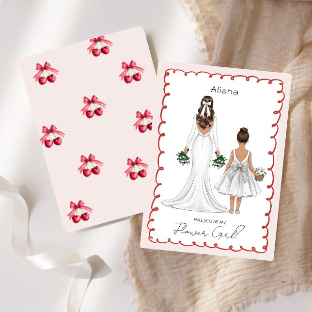 Wirst du mein Blumenmädchen sein? Benutzerdefinier Einladung (Von Creator hochgeladen)