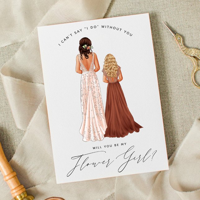 Wirst du mein Blumenmädchen sein? Invitat der Mädc Einladung (Von Creator hochgeladen)