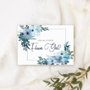 Wirst du mein Blumenmädchen sein Moderne blaue Ros