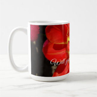 Wirst du mein Blumenmädchen sein, Red Tulip Blosso Kaffeetasse
