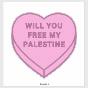 Wirst du mein Palästina befreien? Niedlich Candy H Aufkleber
