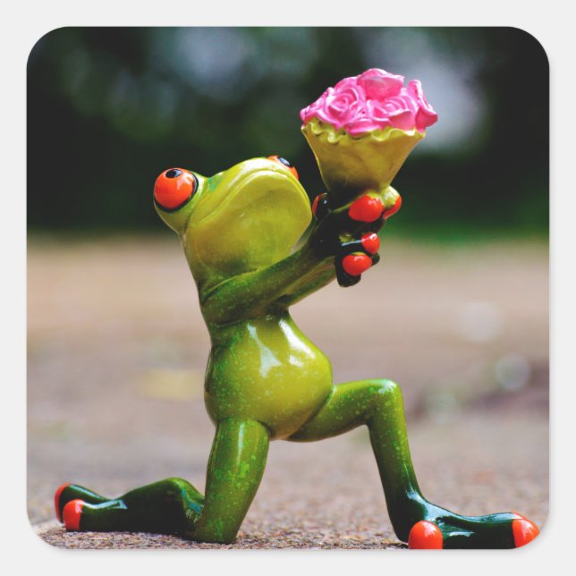 Wirst du mein... quadratischer aufkleber (Vorderseite)