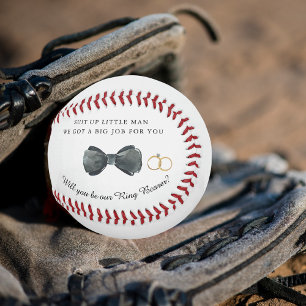 Wirst du mein Ringträger-Vorschlag Baseball