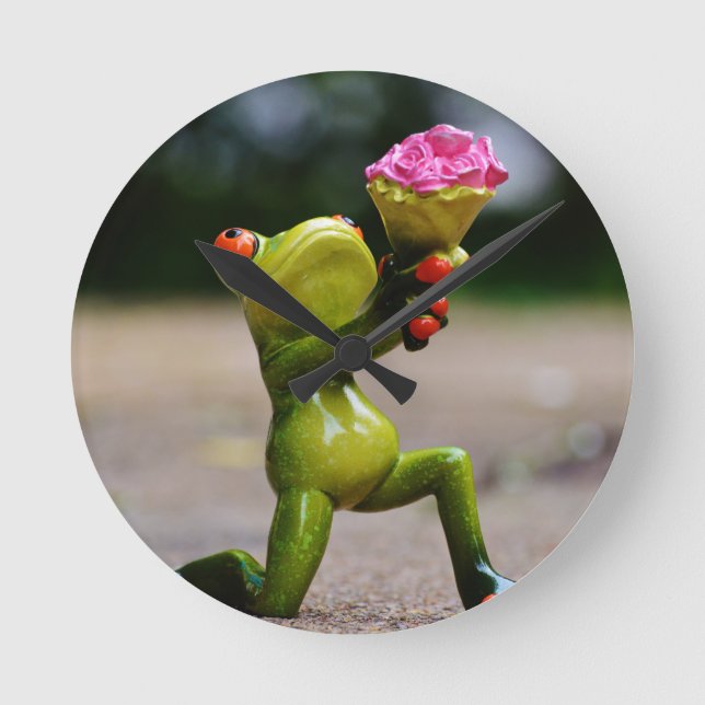 Wirst du mein... runde wanduhr (Vorderseite)