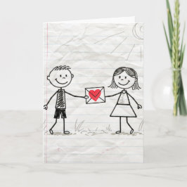 Wirst du mein Valentins sein - Karte