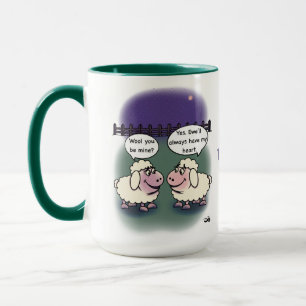 Wirst du mein Valentinsgruß großer Becher Tasse