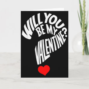 Wirst du mein Valentinsherz Valentinstag Männer Karte