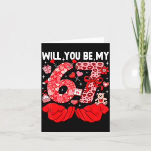 Wirst du mein Valentinstag sechs sieben lustige Me Karte