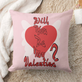 Wirst du mein Valentinstag sein? Kissen