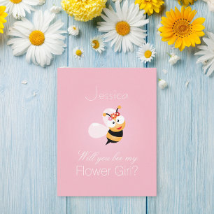 Wirst du meine Blumenmädchen-Brautjungfer Lustig N Einladung
