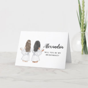 Wirst du meine Brautjungfer Brautjungfer Antrag Ka Karte