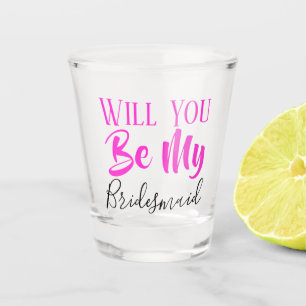 WIRST DU MEINE BRAUTJUNGFER HOCHZEITSPARTY SHOTGLA SCHNAPSGLAS