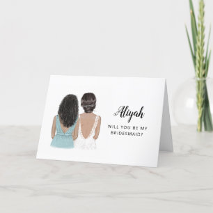 Wirst du meine Brautjungfer-Karten-Überraschung Karte