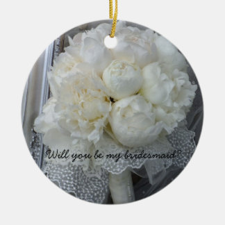Wirst du meine Brautjungfer Schmuck Weiße Pfingstr Keramik Ornament