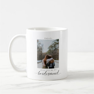 Wirst du meine Brautjungfer sein Minimalistische m Kaffeetasse