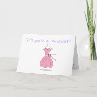 Wirst du meine Bridesmaid-Karte sein? Einladung