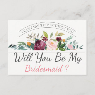 Wirst du meine Bridesmaid sein  Bridesmaid Einladung