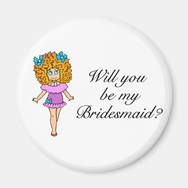 Wirst du meine Bridesmaid sein? Magnet (Vorne)