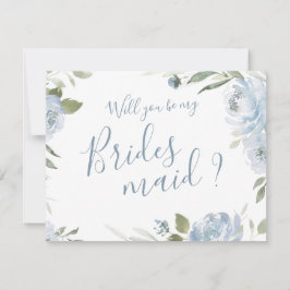 Wirst du meine Hochzeitsfrau sein, blaue Blume? Einladung