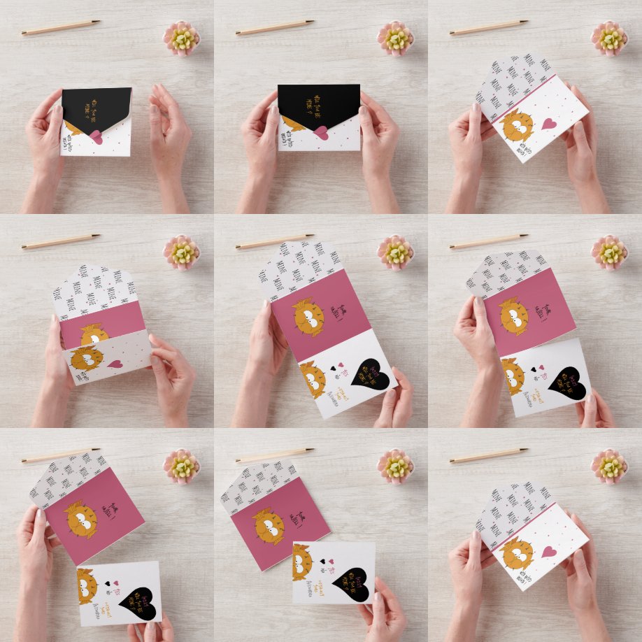 Wirst du meine sein? PufferFisch Liebe + Valentink All In One Einladung