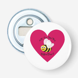 Wirst du meine sein? Rotes Herz Flaschenöffner