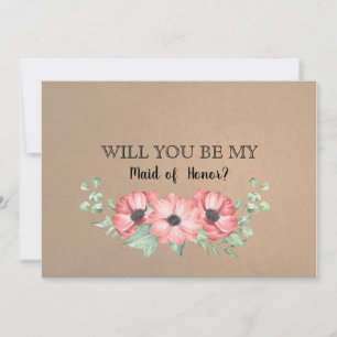 Wirst du meine Trauzeugin sein? Einladung