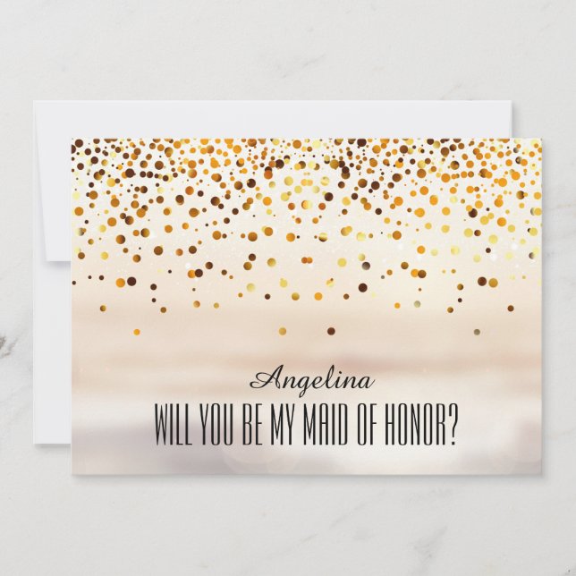 Wirst du meine TRAUZEUGIN sein? Einladung (Vorderseite)