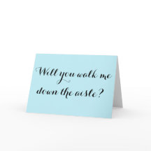 Wirst du mich den Gang runter führen?