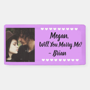 Wirst du mich heiraten, benutzerdefinierter Name u Banner