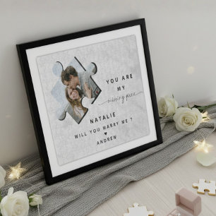 Wirst du mich heiraten? Einfache und saubere Verlo Puzzle
