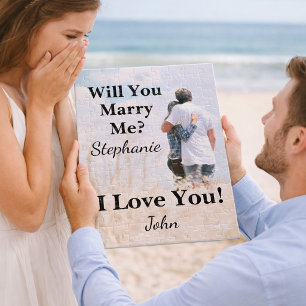 Wirst du mich heiraten - individuelles Foto Puzzle