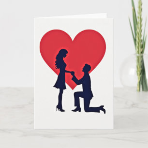 Wirst du mich heiraten Karte