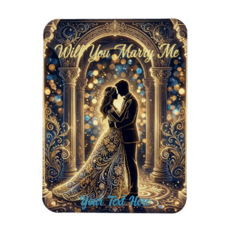 Wirst du mich in einer Umarmung heiraten Magnet
