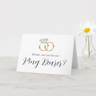Wirst du unser Ringträger sein Diamantringe Karte