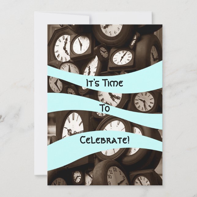 Wirts-Ruhestand ist es Zeit zu den Party Einladung (Vorderseite)