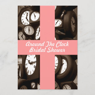 Wirts-rund um die Uhr Brautparty-Einladungen Einladung