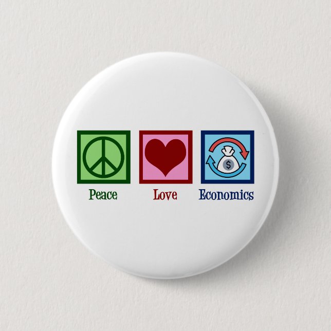 Wirtschaft der friedlichen Liebe Button (Vorderseite)