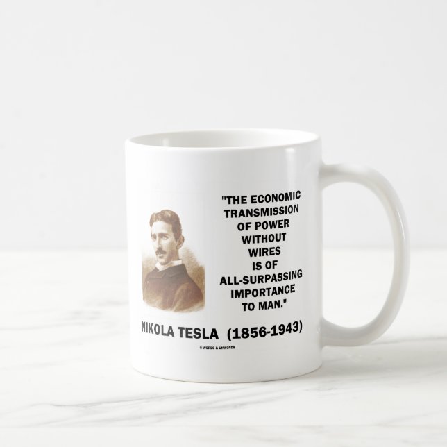 Wirtschaftliches Getriebe des Powers ohne Drähte Kaffeetasse (Rechts)