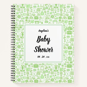 Wirtschaftliches Symbolmuster Notizbuch