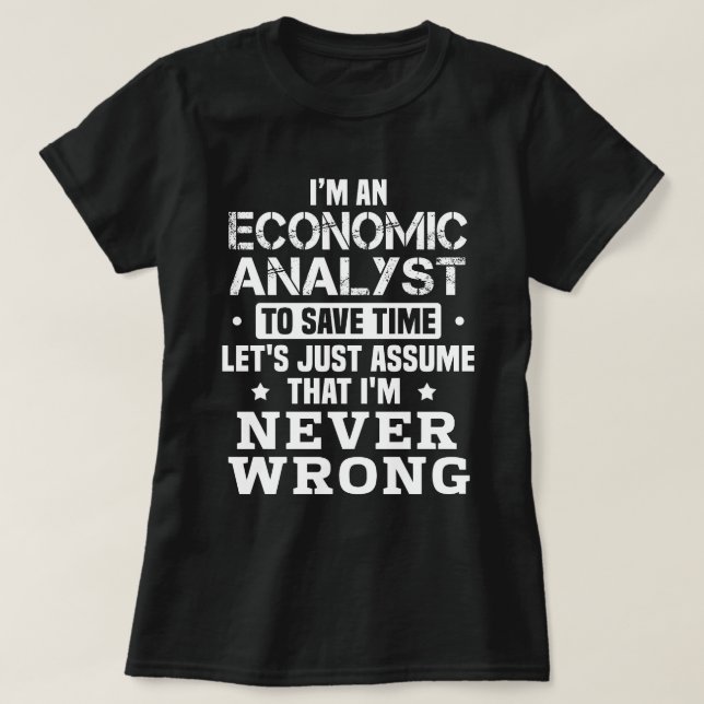 Wirtschaftsanalytiker T-Shirt (Design vorne)
